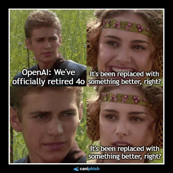 Goodbye ChatGPT 4o Meme